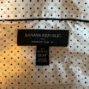 Mens Banana Republic long sleeve button down shirt